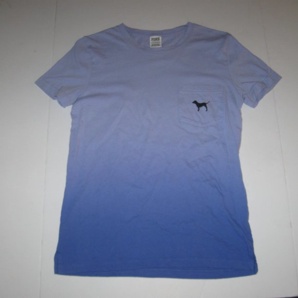 PINK Oversized Pocket Tee Short Sleeve OMBRE - Picture 1 of 7